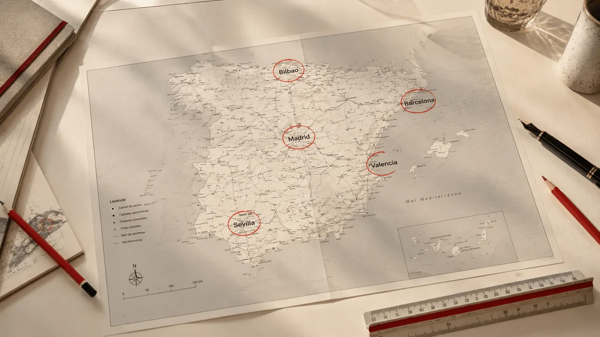 Cómo elegir las ciudades para una campaña nacional de OOH
